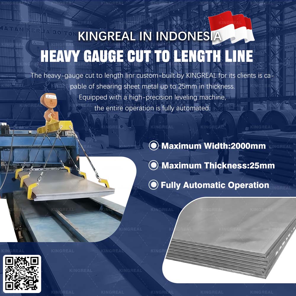 cut to length line machine with dual stacker