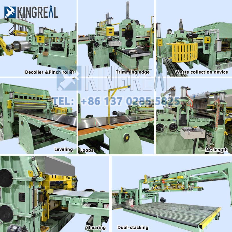 cut to length line machine with dual stacker-3