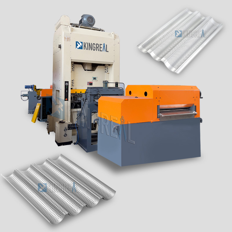 သတ္တု Baguette Tray ကို ဖောက်ထွင်း၍ အထိုးခံရသော စက်